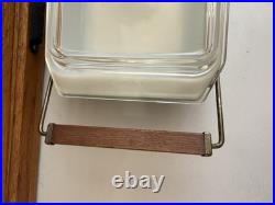 Pyrex 2 Qt Green Wheat Casserole Dish Promotional 575-B Lid 550c Cradle Rack Vtg Pyrex 2 Qt Green Wheat Casserole Dish Promotional 575-B Lid 550c Cradle Rack Vtg