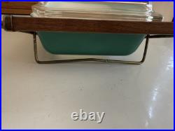 Pyrex 2 Qt Green Wheat Casserole Dish Promotional 575-B Lid 550c Cradle Rack Vtg Pyrex 2 Qt Green Wheat Casserole Dish Promotional 575-B Lid 550c Cradle Rack Vtg