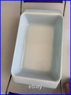 Pyrex 2 Qt Green Wheat Casserole Dish Promotional 575-B Lid 550c Cradle Rack Vtg Pyrex 2 Qt Green Wheat Casserole Dish Promotional 575-B Lid 550c Cradle Rack Vtg