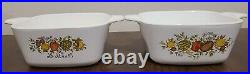 Pyrex, Corning Ware and Gemco Mixed Lot Of 7 Dishes and 2 Lids