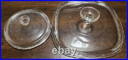 Pyrex, Corning Ware and Gemco Mixed Lot Of 7 Dishes and 2 Lids