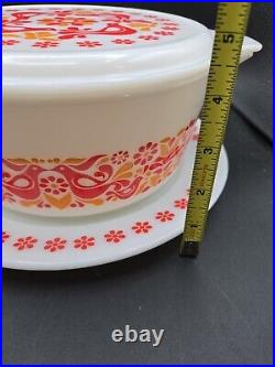 Pyrex Penn Dutch Friendship Promo 475-B Casserole, Lid 25-C & Underplate 795-3