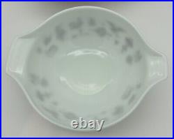 Pyrex Vintage Set of 4 Cinderella Early American Brown Mixing Nesting Bowls Gold