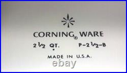 RARE 1961-1966 CORNING WARE BLUE CORNFLOWER 2 1/2 QT P 2 1/2 B with Lid