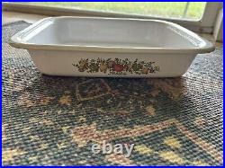 RARE 70's Vintage Corning Ware Spice of Life A-21 Open Baking Pan L'Echalote