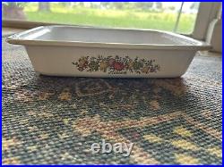 RARE 70's Vintage Corning Ware Spice of Life A-21 Open Baking Pan L'Echalote