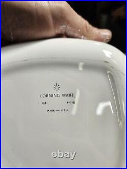 RARE AUTHENTIC vintage corning ware blue cornflower casserole Dishes with lids