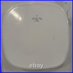 RARE Corning Ware FOUR QUART Casserole P-84-b Glass Lid Blue Cornflower Vintage