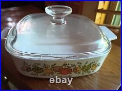 RARE L'Echalote Corning Ware A-1-B 1 Liter Stamped 46 Spice Of Life