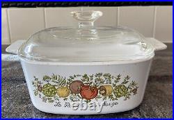 RARE Numbered Corning Ware SPICE OF LIFE Le Persil La Sauge 1.5 Quart, Lid A7C