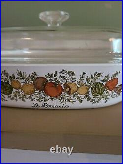 RARE STAMP Vintage Corning Ware Spice Of Life Le Romarin A 10 B Casserole Lid