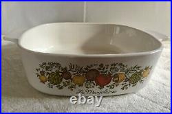 RARE Stamped Vintage Corning Ware 2 Qt La Marjolaine Spice Of Life A-2-B