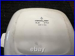 RARE VINTAGE 4 Pc CORNING WARE BLUE CORNFLOWER CASSEROLE