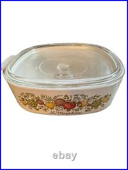 RARE VINTAGE CORNING WARE SPICE OF LIFE Casseroles With Lids 6 Pieces