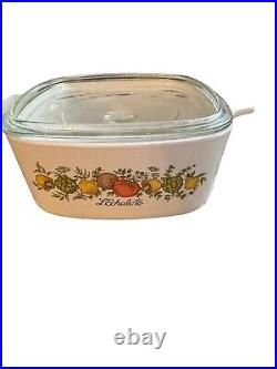 RARE VINTAGE CORNING WARE SPICE OF LIFE Casseroles With Lids 6 Pieces