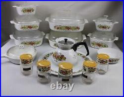 RARE, Vintage 26 Piece Corning Ware Spice O' Life Set