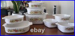 RARE, Vintage CORNING WARE Spice of Life set