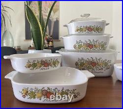 RARE, Vintage CORNING WARE Spice of Life set