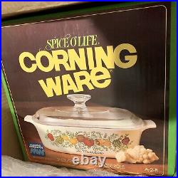 RARE Vintage Corning Ware 1960 1970 2 Qt La Marjolaine Spice Of Life A-2-8