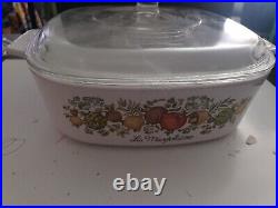 RARE Vintage Corning Ware 1960 1970 2 Qt La Marjolaine Spice Of Life A-2-B