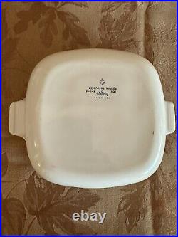 RARE Vintage Corning Ware Blue Cornflower 1 Qt (P-1-B) With Lid