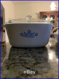 RARE Vintage Corning Ware Blue Cornflower Casserole Dish Set of 3 WithLids