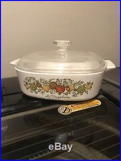 RARE Vintage Corning Ware Great Condition 1-quart L'Echalote with lid