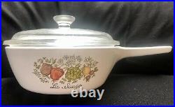 RARE Vintage Corning Ware La Sauge Sauce Pan with handle and lid