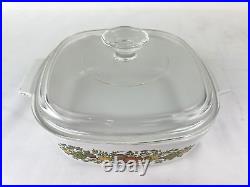 RARE Vintage Corning Ware Spice Of Life 2L Casserole Dish with Lid