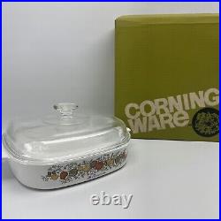 RARE Vintage Corning Ware Spice Of Life Le Romarin A-10-8 10 Casserole With Lid