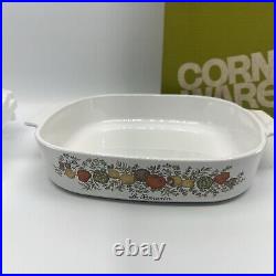 RARE Vintage Corning Ware Spice Of Life Le Romarin A-10-8 10 Casserole With Lid