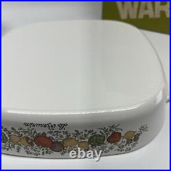 RARE Vintage Corning Ware Spice Of Life Le Romarin A-10-8 10 Casserole With Lid