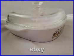 RARE Vintage Corning Ware Spice Of Life Le Romarin A-10-B Casserole With Lid