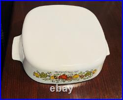 RARE Vintage CorningWare 1960-1970, 2 Qt La Marjolaine Spice Of Life A-2-B