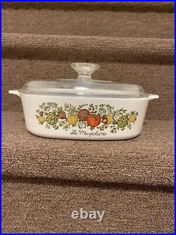 RARE Vintage La Marjolaine Spice Of Life 2 quart corning ware A-2-B casserole