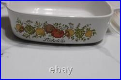 RARE Vintage Pyrex Corning Ware Spice of Life L'ECHALOTE 1 Qt. A-1-B A7C Lid