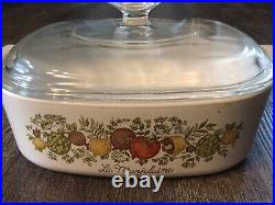 RARe Vintage Corning Ware Spice Of Life La Marjolaine A-2-B 2 Qt Dish See Stamp