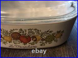 RARe Vintage Corning Ware Spice Of Life La Marjolaine A-2-B 2 Qt Dish See Stamp