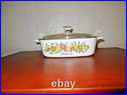 Rare 179 STAMP Vintage Corning Ware L'Echalote A -1 B Spice Of Life 1 Quart