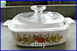 Rare 182 STAMP Vintage Corning Ware L'Echalote A -1 -B Spice Of Life 1 Quart