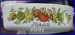 Rare 182 STAMP Vintage Corning Ware L'Echalote A -1 -B Spice Of Life 1 Quart