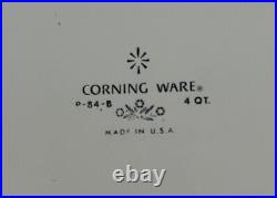 Rare 1960's Vintage Corning Ware Blue Cornflower P-84-B Casserole Oven 4QT HOT