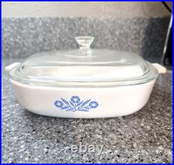 Rare 60s Vintage Corning Ware Blue Cornflower Casserole Dish 9 P-9-B withlid Rare 60s Vintage Corning Ware Blue Cornflower Casserole Dish 9 P-9-B withlid
