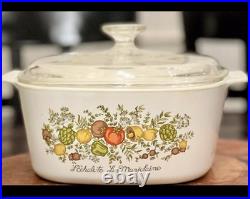 Rare A 9 C Corning Ware L'Echalote La Marjolaine Spice of Life A-3-B Numbered Rare A 9 C Corning Ware L'Echalote La Marjolaine Spice of Life A-3-B Numbered