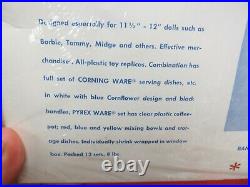 Rare Banner Toys Licensed Corning Ware Pyrex Set For Barbie Tammy Midge Sealed