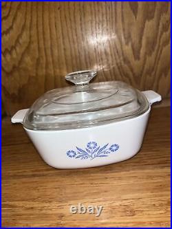 Rare P-1 1/2 B 1 1/2 Qt Vintage Corning Ware Made U. S. A For Range And Microwave