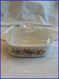 Rare SEE STAMP Vintage Corning Ware L'Echalote A 1 B Spice Of Life Has a 3
