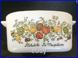 Rare SEE STAMP Vintage Corning Ware LEchalote La Marjolaine A-3-B Spice Of Life