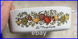 Rare SEE STAMP Vintage Corning Ware La Marjolaine A 2 B Spice Of Life