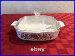 Rare Vintage 1972-1987 Spice Of Life L' Enchalote Corning Ware Dish With Lid